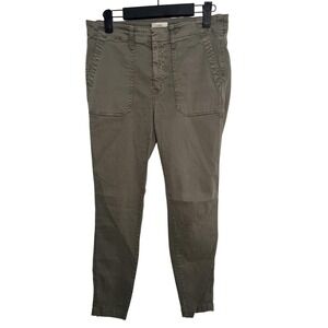 JCrew Wm S/27 Army Dark Green Cargo‎ Utility Skinny Jeans Pants Gorpcore Hiking
